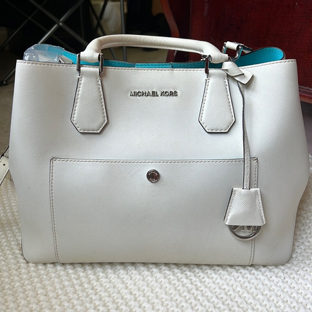 Michael Kors white purse